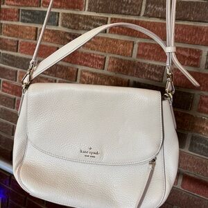Kate Spade Cream Leather Shoulder Bag